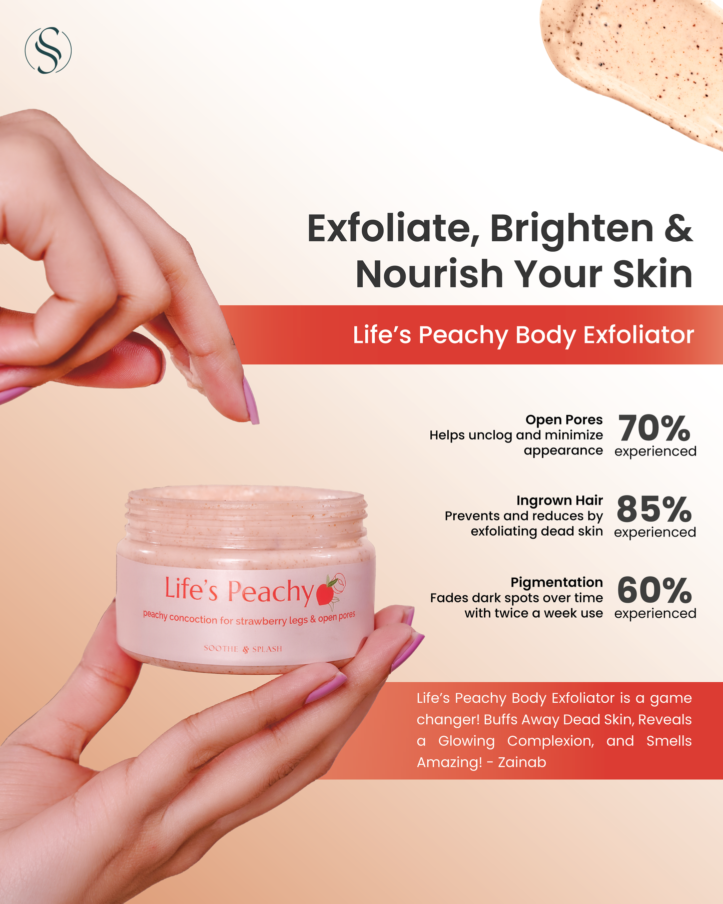 Life's Peachy Body Exfoliator Scrub